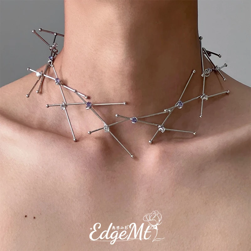 Geometric Cut Irregular Choker - Punk Dark Series Jewelry, Unisex Fashion Accessory
Geometric Cut Irregular Choker - Punk Dark Series Jewelry, Unisex Fashion Accessory