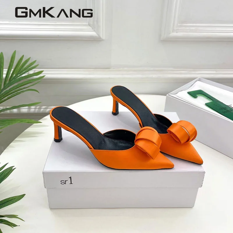 Sexy High Heels Women Pumps Butterfly-knot Wedding Shoes Female Pointed Toe Slingbacks Thin Heels Summer Sandals Woman
Sexy High Heels Women Pumps Butterfly-knot Wedding Shoes Female Pointed Toe Slingbacks Thin Heels Summer Sandals Woman