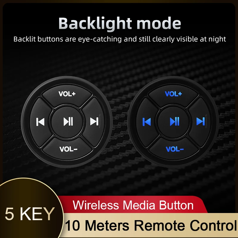 Wireless Media Button Remote Controller Car Motorcycle Bike Steering Wheel For IOS Android Phone Tablet Bluetooth-Compatible
Wireless Media Button Remote Controller Car Motorcycle Bike Steering Wheel For IOS Android Phone Tablet Bluetooth-Compatible