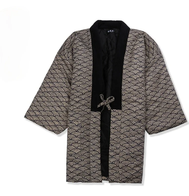 Hanten Jacket Men Padded Cotton Winter Japanese Vintage Kimono Cardigan Traditional Top Warmwear Asian Home Clothes Pajamas
Hanten Jacket Men Padded Cotton Winter Japanese Vintage Kimono Cardigan Traditional Top Warmwear Asian Home Clothes Pajamas