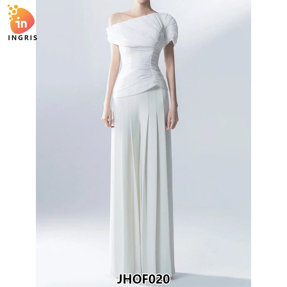 Summer New Female Fashion Temperament Fold Design Sense of Single Top High Waist Straight Leg Pants Suit-JHOF020
Summer New Female Fashion Temperament Fold Design Sense of Single Top High Waist Straight Leg Pants Suit-JHOF020