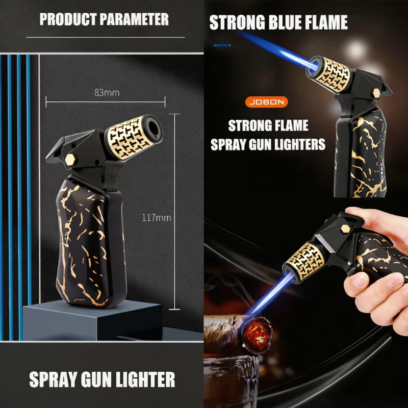 Safe Lock Equipped JOBON Cigar Lighter, High Strength Alloy Shell, Recyclable Butane Powerful Blue Flame Men Practical Gadget
Safe Lock Equipped JOBON Cigar Lighter, High Strength Alloy Shell, Recyclable Butane Powerful Blue Flame Men Practical Gadget