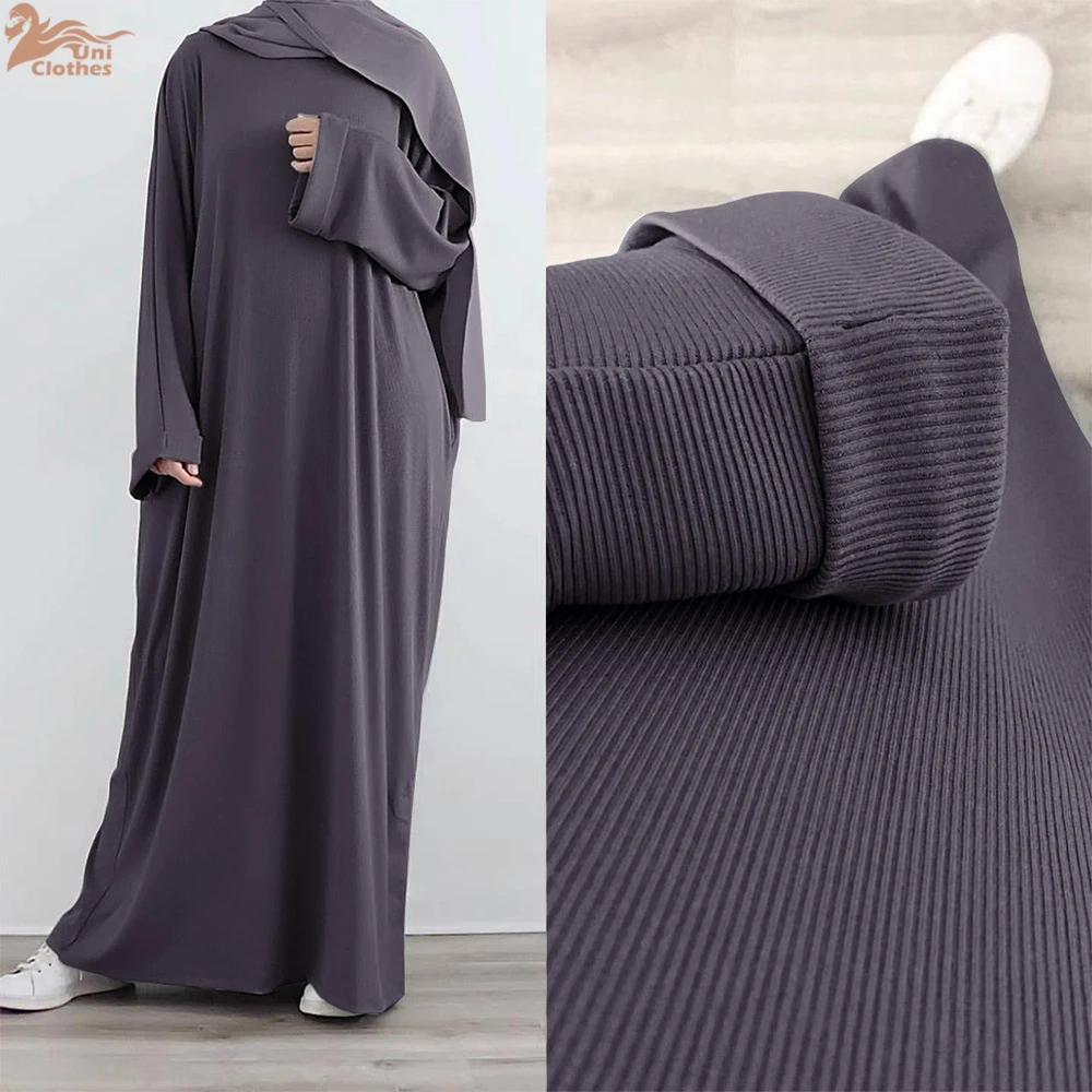Uni Modest Islamic Clothing Autumn & Winter Inner Abaya Kint Fabric Women's Dresses Solid Color Muslim Women Maxi Dresses
Uni Modest Islamic Clothing Autumn & Winter Inner Abaya Kint Fabric Women's Dresses Solid Color Muslim Women Maxi Dresses