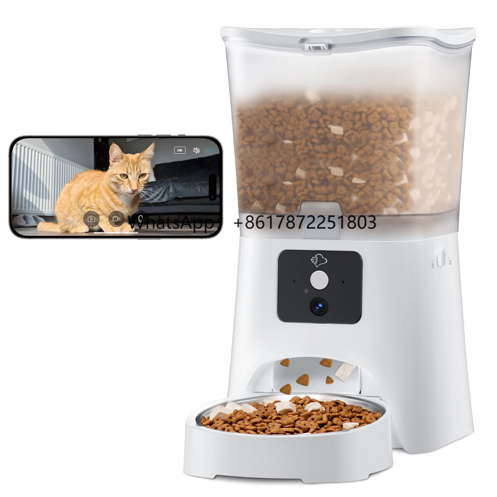 Wholesale Hot-selling Pet Supplies Large-capacity Cat Bowl Wifi Automatic Pet Feeder OEM Intelligent Pet Feeder Plastic for Dog
Wholesale Hot-selling Pet Supplies Large-capacity Cat Bowl Wifi Automatic Pet Feeder OEM Intelligent Pet Feeder Plastic for Dog