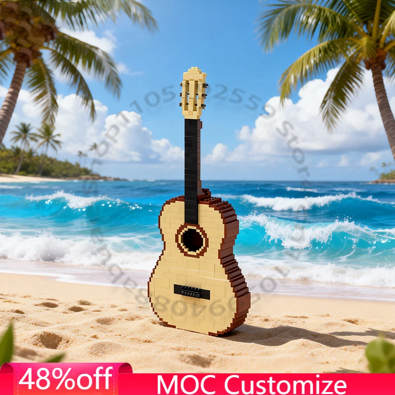 1223 PCS Romantic Guitar MOC Customize Modular Building Block Creative Design Educational Learning Toy DIY Boy Assembly Toy Gift
1223 PCS Romantic Guitar MOC Customize Modular Building Block Creative Design Educational Learning Toy DIY Boy Assembly Toy Gift