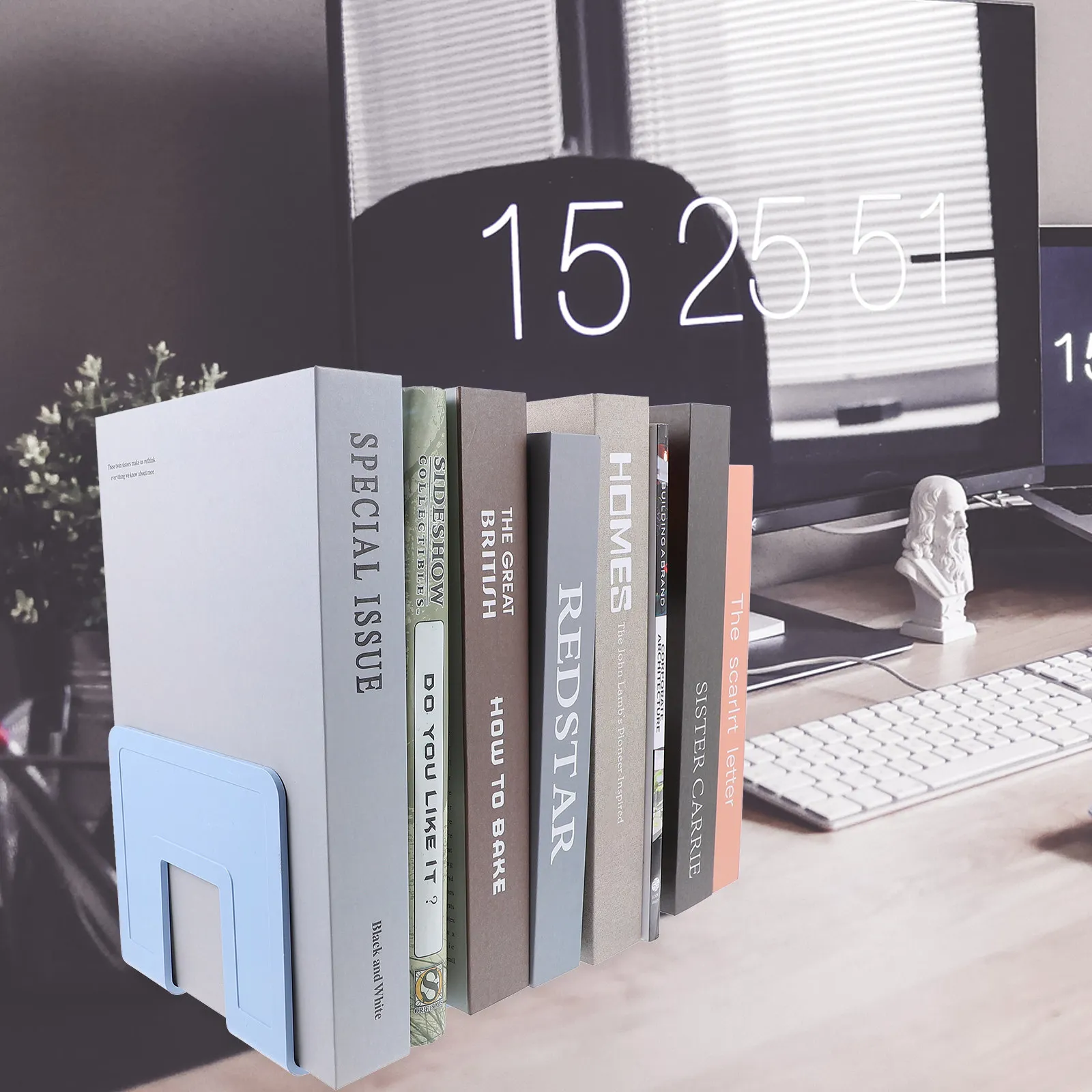 Thick Acrylic Bookends for Heavy Books Multi-Function Book Holder with All-Directional Protective Pad Desktop Book Organizer
Thick Acrylic Bookends for Heavy Books Multi-Function Book Holder with All-Directional Protective Pad Desktop Book Organizer