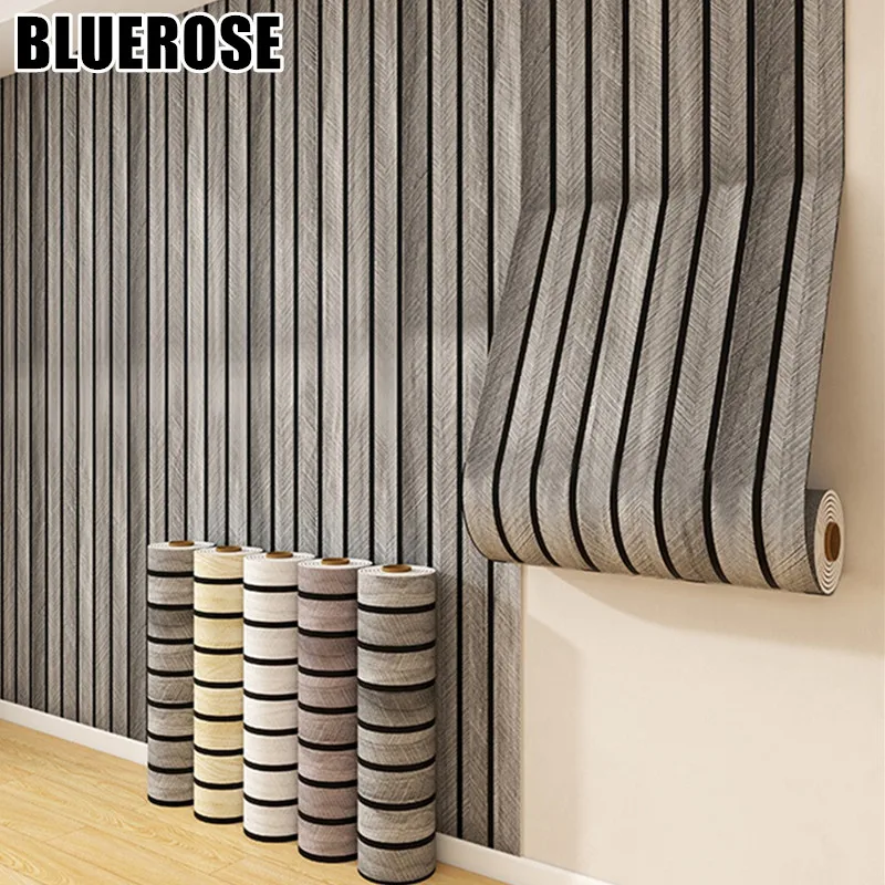 Wood Grain Stripe Wallpaper for Bedroom Living Room Ceiling TV Background Wall Decor Self-Adhesive Wall Panels Home Decoration
Wood Grain Stripe Wallpaper for Bedroom Living Room Ceiling TV Background Wall Decor Self-Adhesive Wall Panels Home Decoration