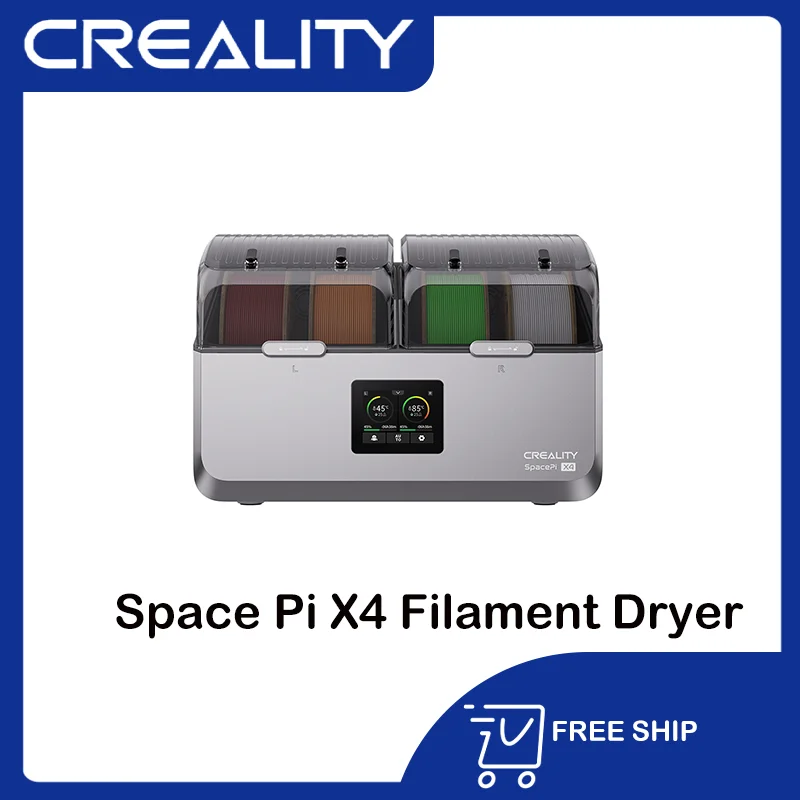 Creality SpacePi X4 Filament Dryer 4 Spools Up To 80℃ Auto Silent Dual Independent Heating Chambers 3D Filament Dry Box
Creality SpacePi X4 Filament Dryer 4 Spools Up To 80℃ Auto Silent Dual Independent Heating Chambers 3D Filament Dry Box