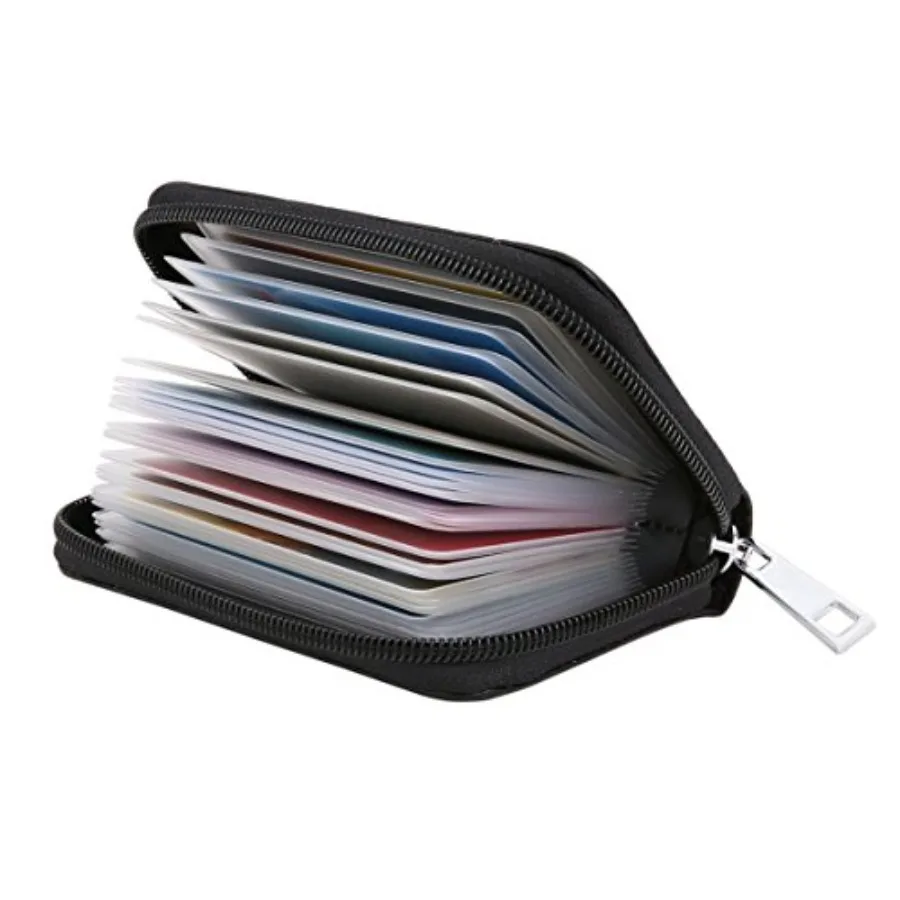 Genuine Leather Cit Card Holder Zipper Wallet With 26 Card Slots
Genuine Leather Cit Card Holder Zipper Wallet With 26 Card Slots