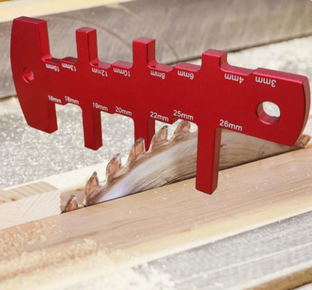 Table Saw Height Gauge, Aluminum Router Depth Gauge Tool for Router Table, Measuring Tools Setup Cutting Blade From 3 To 26mm
Table Saw Height Gauge, Aluminum Router Depth Gauge Tool for Router Table, Measuring Tools Setup Cutting Blade From 3 To 26mm