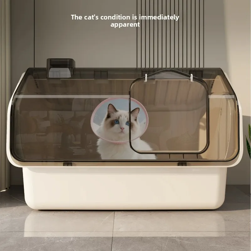 Large Enclosed Cat Litter Box Odor Proof Washroom with High Sides Anti-Splash Covered Toilet for Big Cats Spacious Cat Bedpans
Large Enclosed Cat Litter Box Odor Proof Washroom with High Sides Anti-Splash Covered Toilet for Big Cats Spacious Cat Bedpans