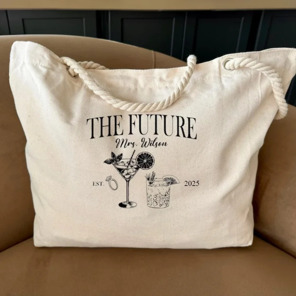 "1-Piece Personalized Future Mrs Tote | Custom Canvas Bag for Engagement – Bride Gift & Wedding Party Decor"
"1-Piece Personalized Future Mrs Tote | Custom Canvas Bag for Engagement – Bride Gift & Wedding Party Decor"