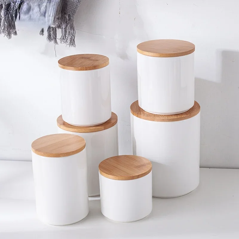 Creative Wooden Lid Ceramic Sealed Jar Kitchen Food Storage Bottle Moisture-proof Tea Candy Jar Bottle Container Home Decoration
Creative Wooden Lid Ceramic Sealed Jar Kitchen Food Storage Bottle Moisture-proof Tea Candy Jar Bottle Container Home Decoration