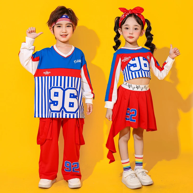 Cheerleading Jazz Dance Uniform Kids Hip Hop Dance Clothing Boys Girls Performance Kpop Outfits Street Dance Costumes SL11059
Cheerleading Jazz Dance Uniform Kids Hip Hop Dance Clothing Boys Girls Performance Kpop Outfits Street Dance Costumes SL11059