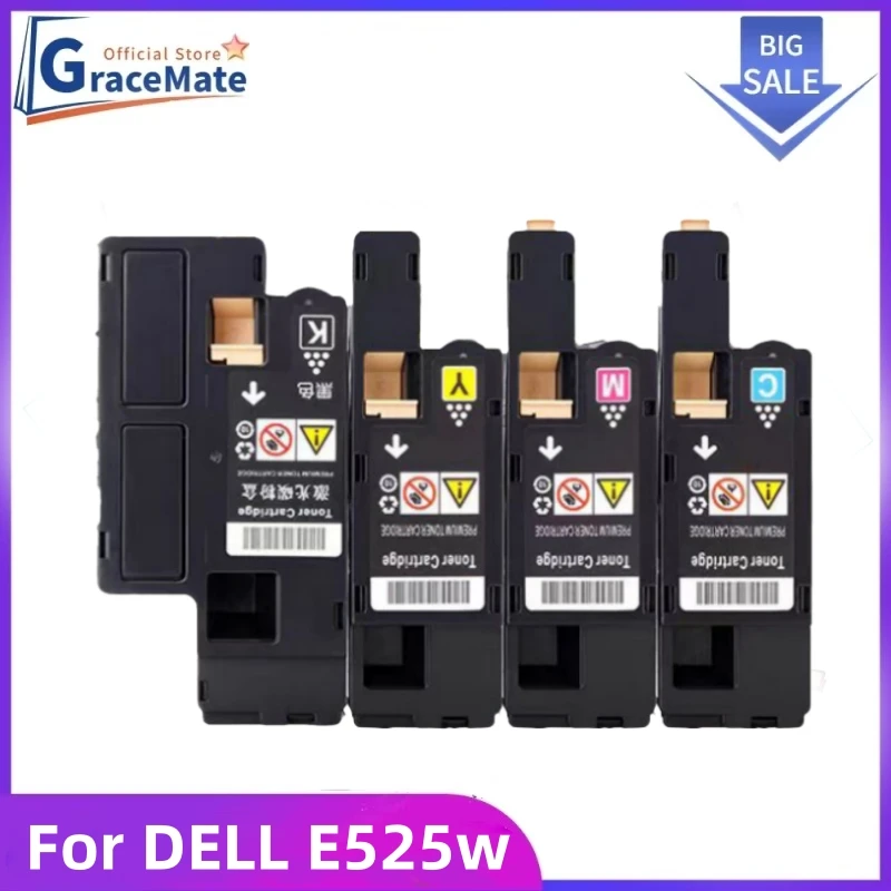 Тонер-картридж GraceMate E525w 4 цветов, совместимый с лазерным принтером Dell E525w E525 525 MFP
Тонер-картридж GraceMate E525w 4 цветов, совместимый с лазерным принтером Dell E525w E525 525 MFP