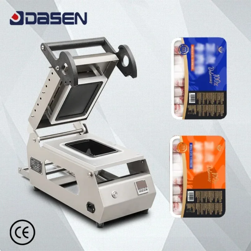 DASEN Stainless Steel Manual Film Meal Box Tray Sealer Heat Sealing Packing Machine Easy To Operate For Food Meat Seafood
DASEN Stainless Steel Manual Film Meal Box Tray Sealer Heat Sealing Packing Machine Easy To Operate For Food Meat Seafood
