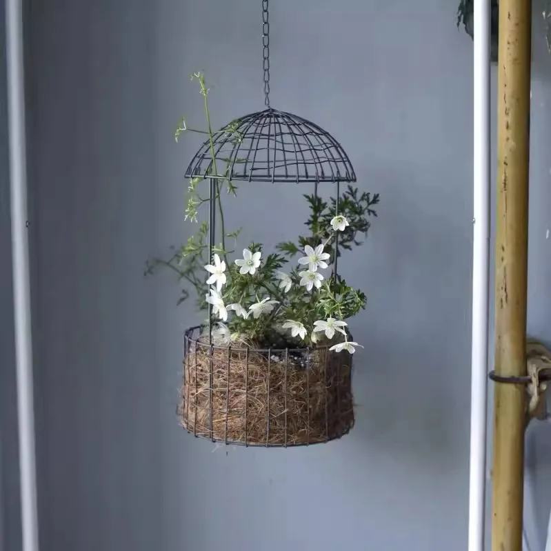 Wire bird cage hanging basket outdoor garden decoration hanging pot hangingpot planting flower hanging grocery garden decoratio
Wire bird cage hanging basket outdoor garden decoration hanging pot hangingpot planting flower hanging grocery garden decoratio