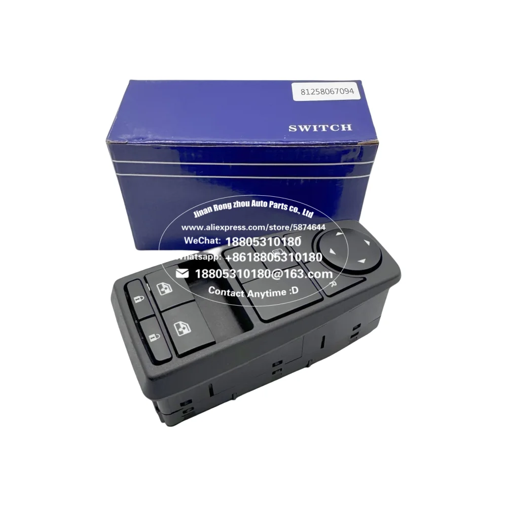 81258067094/81258067109 The door window regulator switch is suitable for MAN trucks 81.25806-7094 81.25806-7109
81258067094/81258067109 The door window regulator switch is suitable for MAN trucks 81.25806-7094 81.25806-7109
