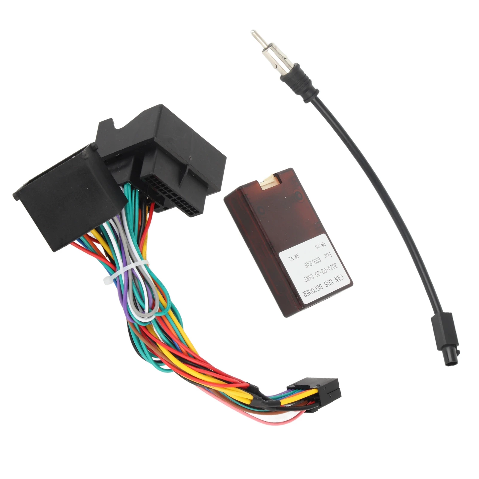 Car Power Cable Audio Wiring Harness Adapter with Canbus Box Replacement for F30/F10/X5/E46/E39/E53
Car Power Cable Audio Wiring Harness Adapter with Canbus Box Replacement for F30/F10/X5/E46/E39/E53