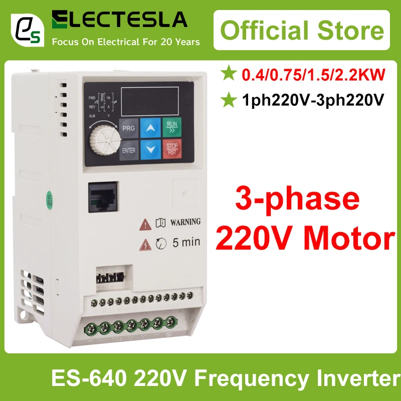 Инвертор ES-640 VFD 0,4 кВт 0,75 кВт 1,5 кВт 2,2 кВт Преобразователь частоты 1P 3P 220 В Выходной преобразователь частоты Привод переменной частоты
Инвертор ES-640 VFD 0,4 кВт 0,75 кВт 1,5 кВт 2,2 кВт Преобразователь частоты 1P 3P 220 В Выходной преобразователь частоты Привод переменной частоты