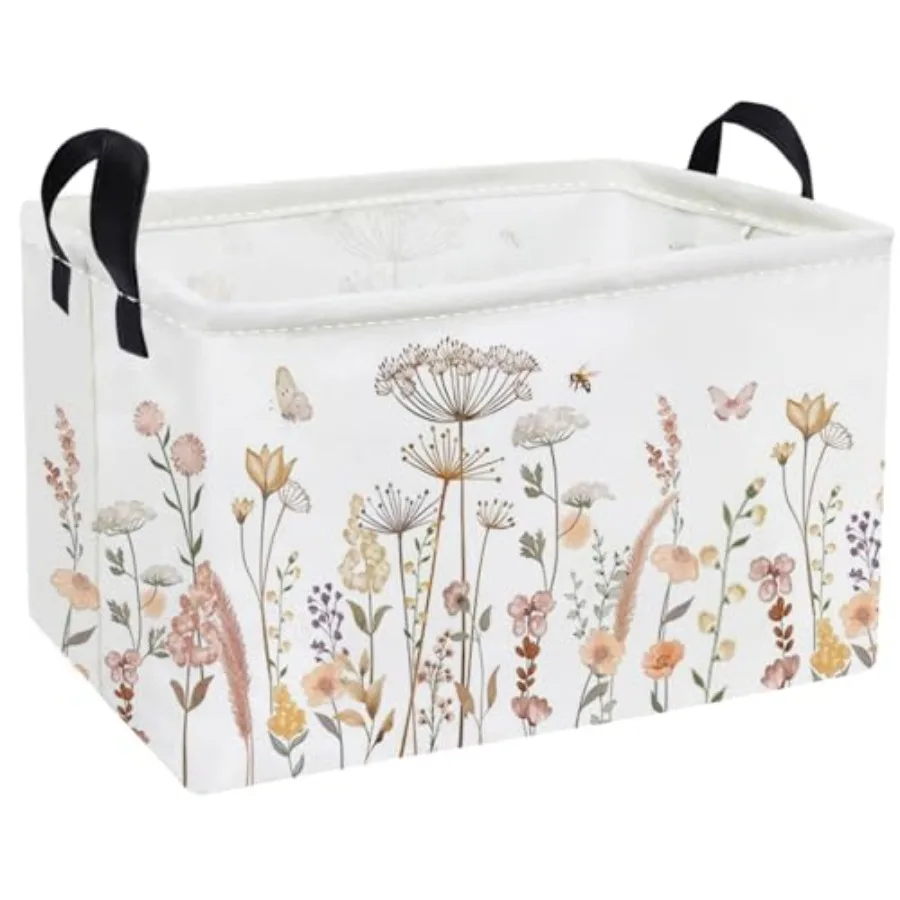 Essme Rectangular Flower Basket, Storage Bins Organizer with Handles for Girls Room Decor, Gift Basket, Shelf Basket
Essme Rectangular Flower Basket, Storage Bins Organizer with Handles for Girls Room Decor, Gift Basket, Shelf Basket