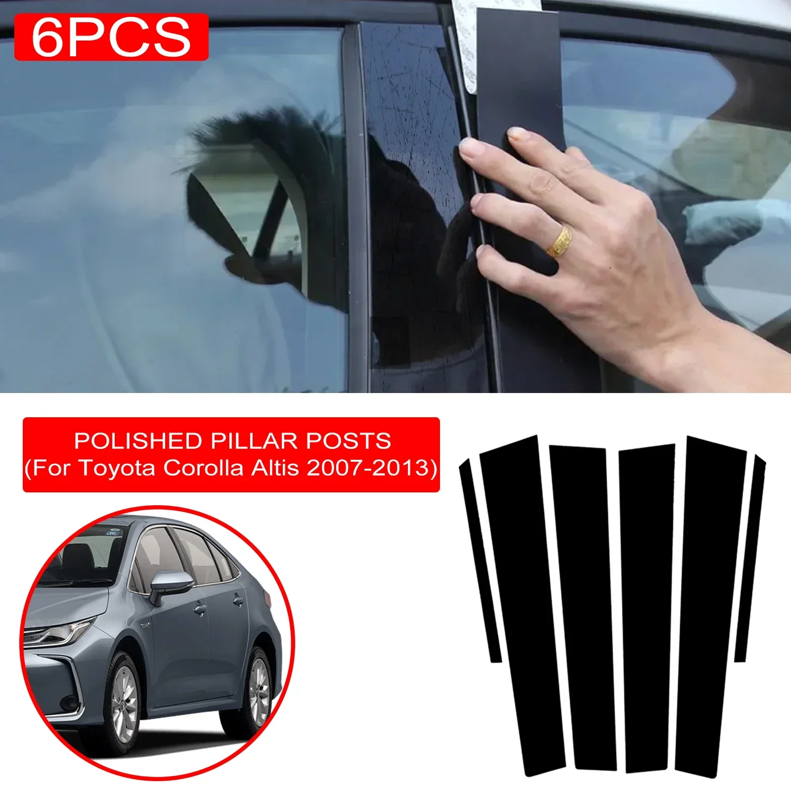 6pcs Car Window B-Pillar Trim Sticker For Toyota Corolla Altis 2007-2013 Door Pillars Wrap Film Styling Accessories Dropship New
6pcs Car Window B-Pillar Trim Sticker For Toyota Corolla Altis 2007-2013 Door Pillars Wrap Film Styling Accessories Dropship New