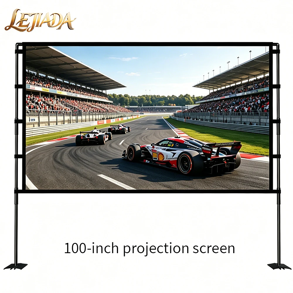 LEJIADA New 100Inch Iron Plate Double Bracket Projector Screen Milk Silk 160 ° Visual Effect Large Outdoor Home/Office Versatile
LEJIADA New 100Inch Iron Plate Double Bracket Projector Screen Milk Silk 160 ° Visual Effect Large Outdoor Home/Office Versatile