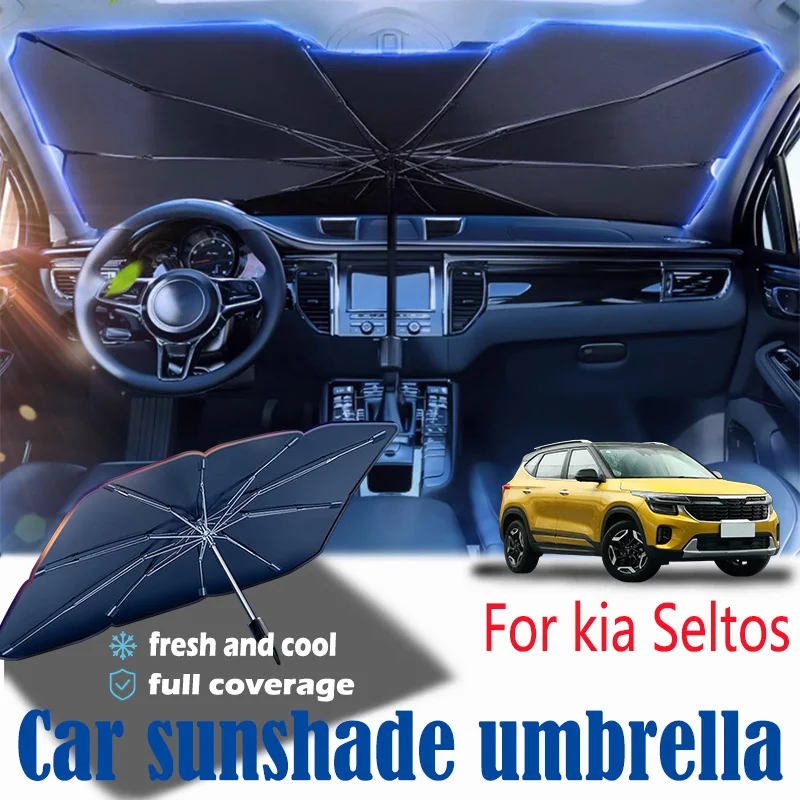 For kia Seltos front windshield panel, sun visor, summer accessories, heat insulation, sun shading, and sun protection
For kia Seltos front windshield panel, sun visor, summer accessories, heat insulation, sun shading, and sun protection