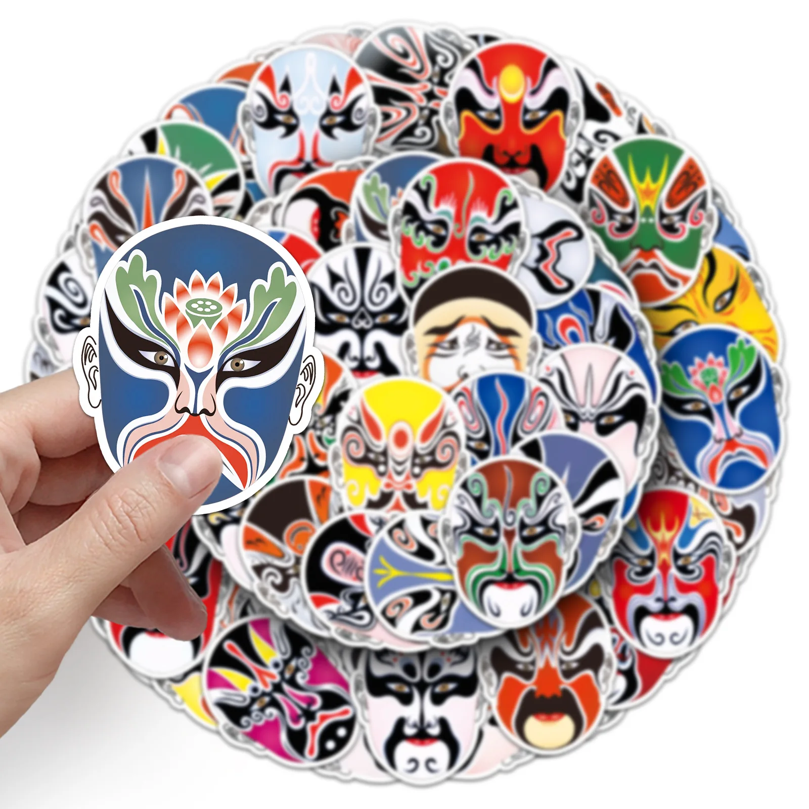 60PCS Peking Opera with Facial Makeup Cartoon Stickers Chinese-Style Opera and National Trend Decal Laptop Phone Classic Kid Toy
60PCS Peking Opera with Facial Makeup Cartoon Stickers Chinese-Style Opera and National Trend Decal Laptop Phone Classic Kid Toy