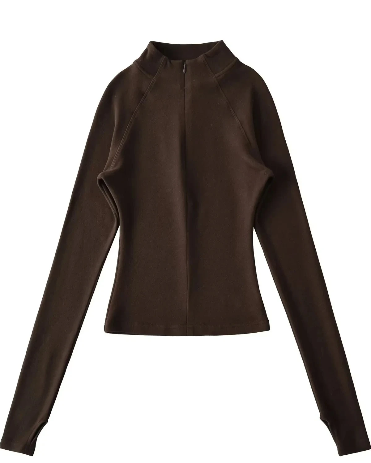 Облегающий длинный дизайн на молнии, женский повседневный топ из смеси хлопка, полиэстера и нейлона с высоким воротником
Облегающий длинный дизайн на молнии, женский повседневный топ из смеси хлопка, полиэстера и нейлона с высоким воротником