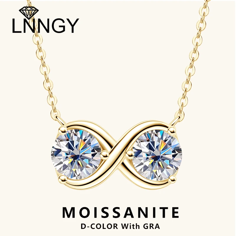 Lnngy 6.5mm Round Cut Moissanite Infinity Necklace Collier Argent 925 Sterling Silver Pendant Necklace for Women 2025 Jewelry
Lnngy 6.5mm Round Cut Moissanite Infinity Necklace Collier Argent 925 Sterling Silver Pendant Necklace for Women 2025 Jewelry