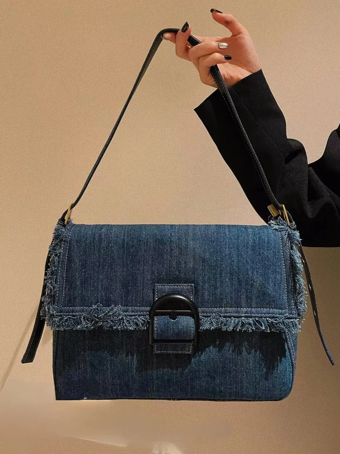 Denim Bag Women Retro TASSEL Fashion SOFT Casual Zipper Shoulder Bag Handbag Bags for Women
Denim Bag Women Retro TASSEL Fashion SOFT Casual Zipper Shoulder Bag Handbag Bags for Women