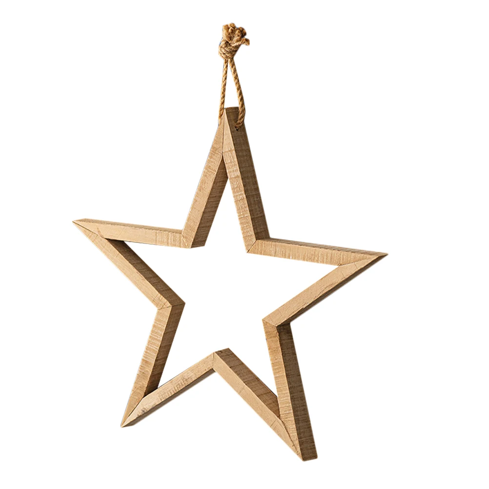 Hollow Wooden Star Wall Decor Pentagram Shape Hanging Adornment Versatile Design Suitable for Most Places Decoration
Hollow Wooden Star Wall Decor Pentagram Shape Hanging Adornment Versatile Design Suitable for Most Places Decoration