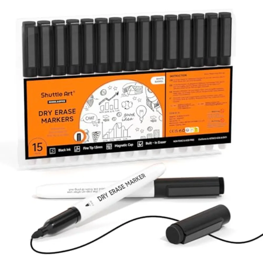 Dry Erase Markers, Magnetic Whiteboard Markers with Erase, Fine Point Dry Erase Markers Perfect For Writing on Whiteboards, Dry
Dry Erase Markers, Magnetic Whiteboard Markers with Erase, Fine Point Dry Erase Markers Perfect For Writing on Whiteboards, Dry