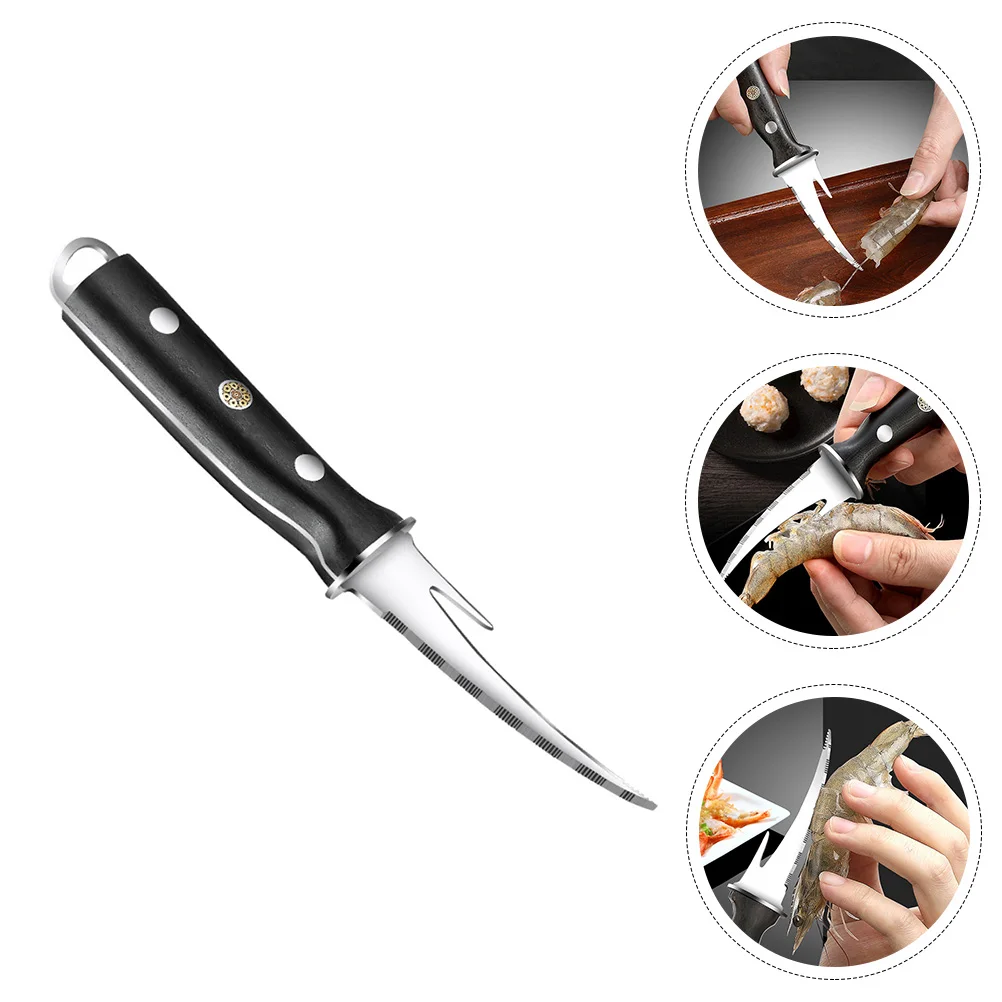Shrimp Cleaning Cutter Deveiner Tool Remover Gadgets Stainless Steel Wood Handle Kitchen Gadget Practical Small Tool Seafood
Shrimp Cleaning Cutter Deveiner Tool Remover Gadgets Stainless Steel Wood Handle Kitchen Gadget Practical Small Tool Seafood