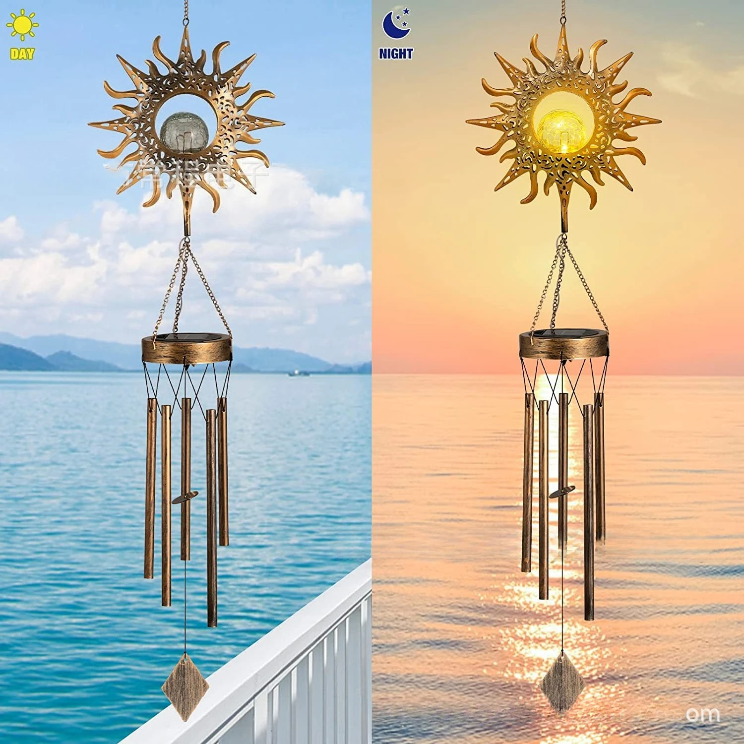 Ветряные колокольчики на солнечной энергии, декоративные фонари для двора, атмосфера богини солнца, освещение для уличного сада и газона
Ветряные колокольчики на солнечной энергии, декоративные фонари для двора, атмосфера богини солнца, освещение для уличного сада и газона