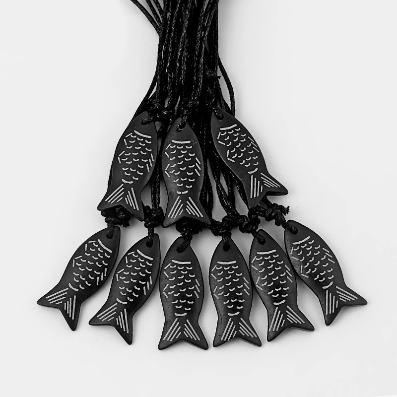12pcs Ethnic Tribe Fish Pattern Shape Pendant Necklace Resin Charms Necklace Unisex Fashion Choker Jewelry Wholesale
12pcs Ethnic Tribe Fish Pattern Shape Pendant Necklace Resin Charms Necklace Unisex Fashion Choker Jewelry Wholesale