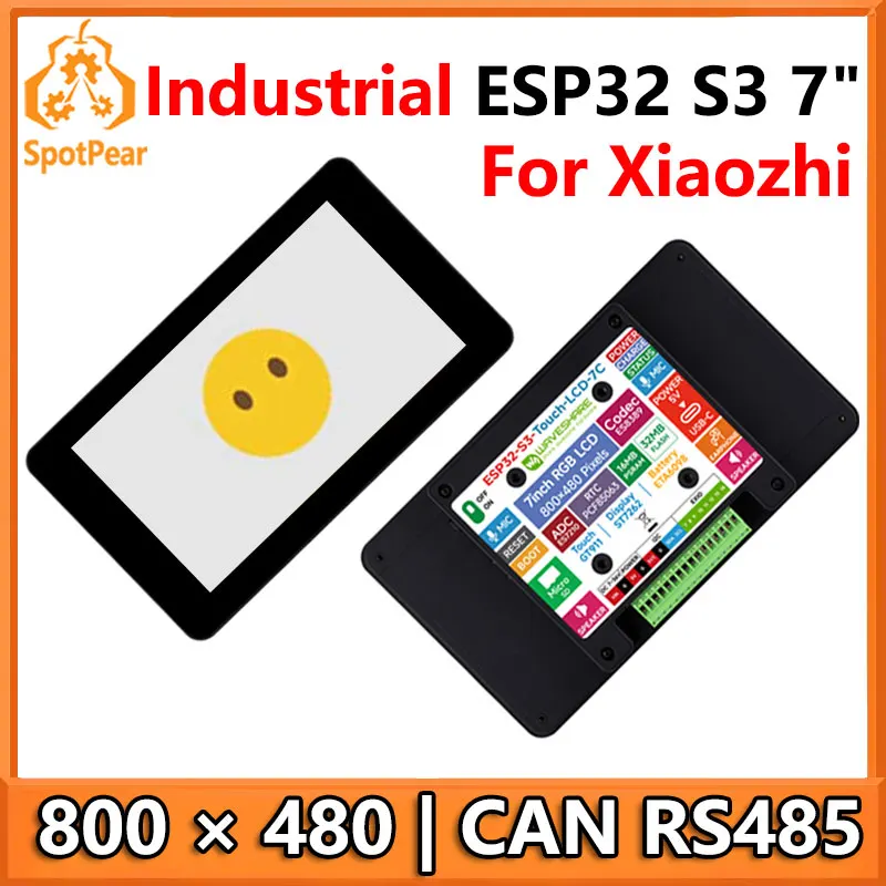 Industrial ESP32 S3 AI For Xiaozhi 7inch (C) Development Board 7 inch TouchScreen Display CAN RS485
Industrial ESP32 S3 AI For Xiaozhi 7inch (C) Development Board 7 inch TouchScreen Display CAN RS485