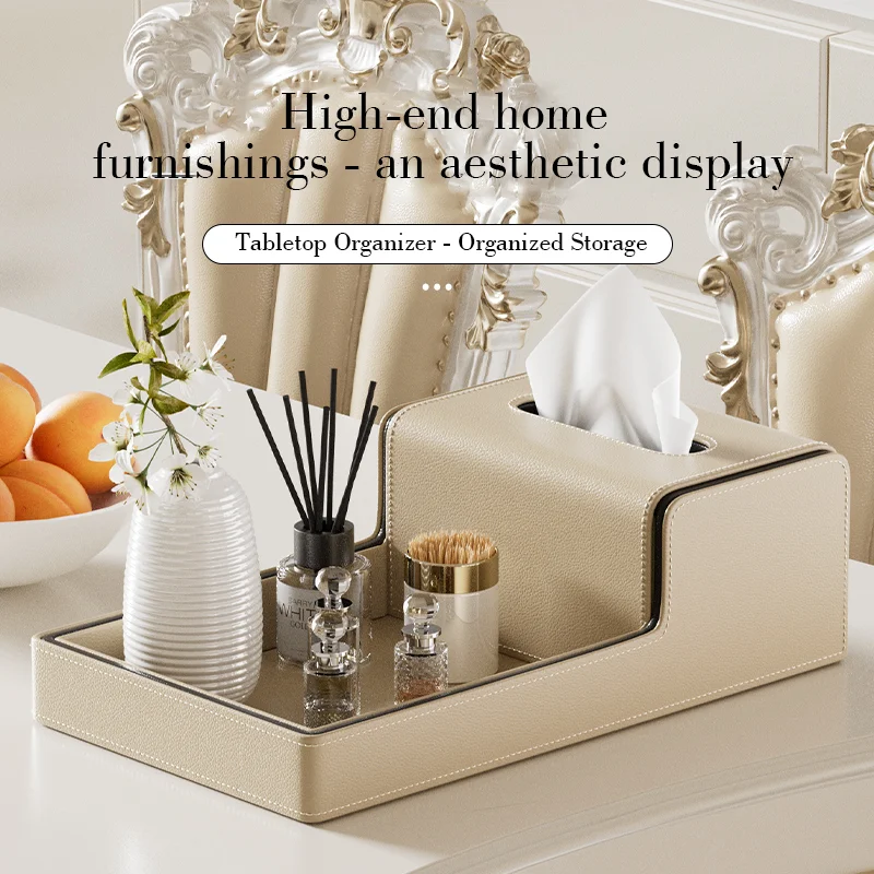 Luxury-simplified integrated tray tabletop storage box for bedroom, living room, coffee table, dining room, tissue paper box
Luxury-simplified integrated tray tabletop storage box for bedroom, living room, coffee table, dining room, tissue paper box