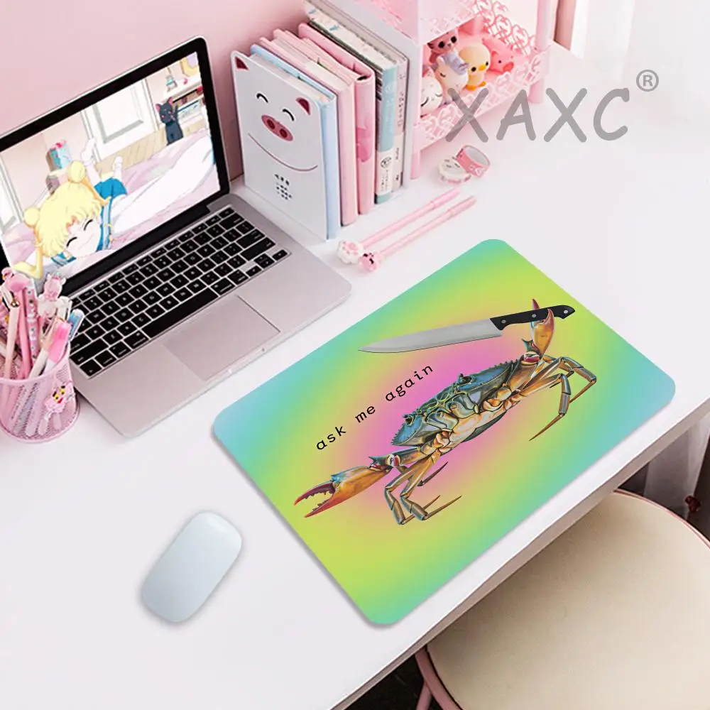 HYBXAXC Ask Me Again Crab Mouse Pad - Crab Holding Knife Meme Funny Mouse Pads Animal Desk Decor, Rainbow Office Supplies
HYBXAXC Ask Me Again Crab Mouse Pad - Crab Holding Knife Meme Funny Mouse Pads Animal Desk Decor, Rainbow Office Supplies