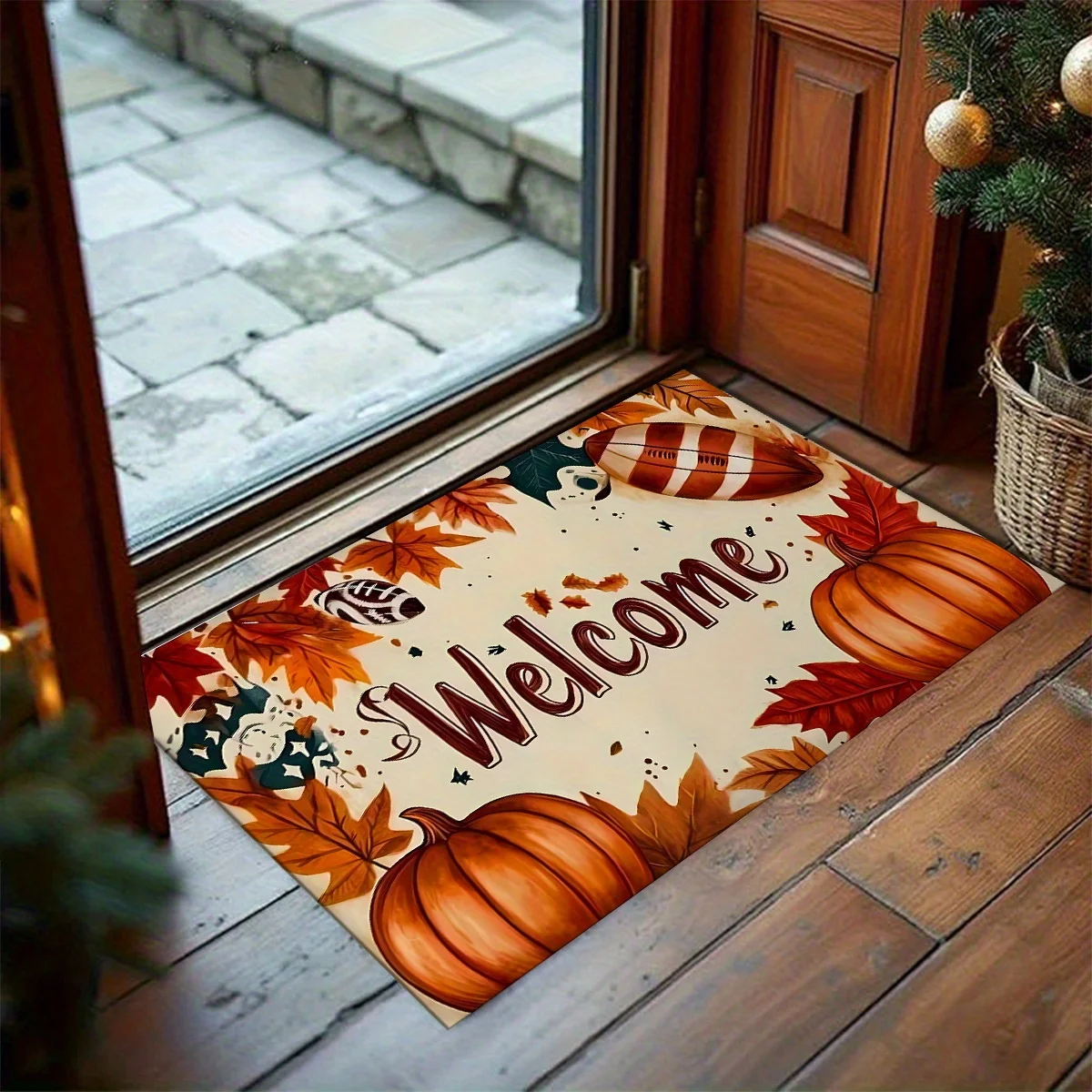 Autumn Thanksgiving Welcome Doormat Home Decor Fall Pumpkins Maple Leaf Entrance Floor Mat Balcony Hallway Laundry
Autumn Thanksgiving Welcome Doormat Home Decor Fall Pumpkins Maple Leaf Entrance Floor Mat Balcony Hallway Laundry