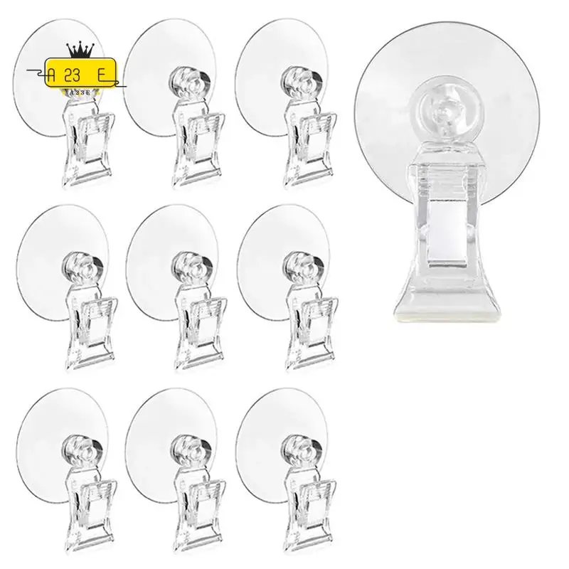A23E-10Pcs Suction Cup Clips Transparent Sucker Clamp Bathroom Window Glass Suction Cup With Clip For Advertising Display
A23E-10Pcs Suction Cup Clips Transparent Sucker Clamp Bathroom Window Glass Suction Cup With Clip For Advertising Display