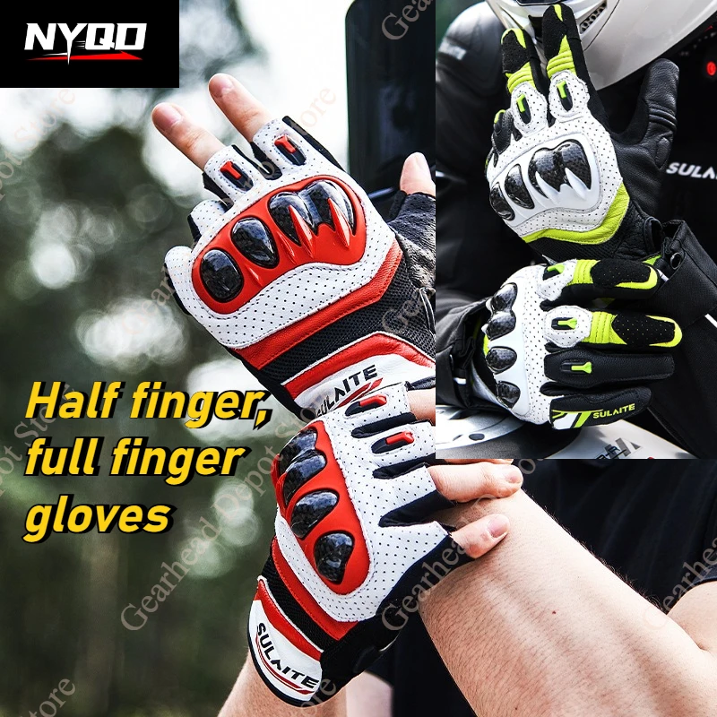 SULAITE G7 Upgraded 3K Carbon Fiber Anti Fall Dual Finger Touch Screen Full Finger Half Finger Motorcycle Riding Gloves
SULAITE G7 Upgraded 3K Carbon Fiber Anti Fall Dual Finger Touch Screen Full Finger Half Finger Motorcycle Riding Gloves