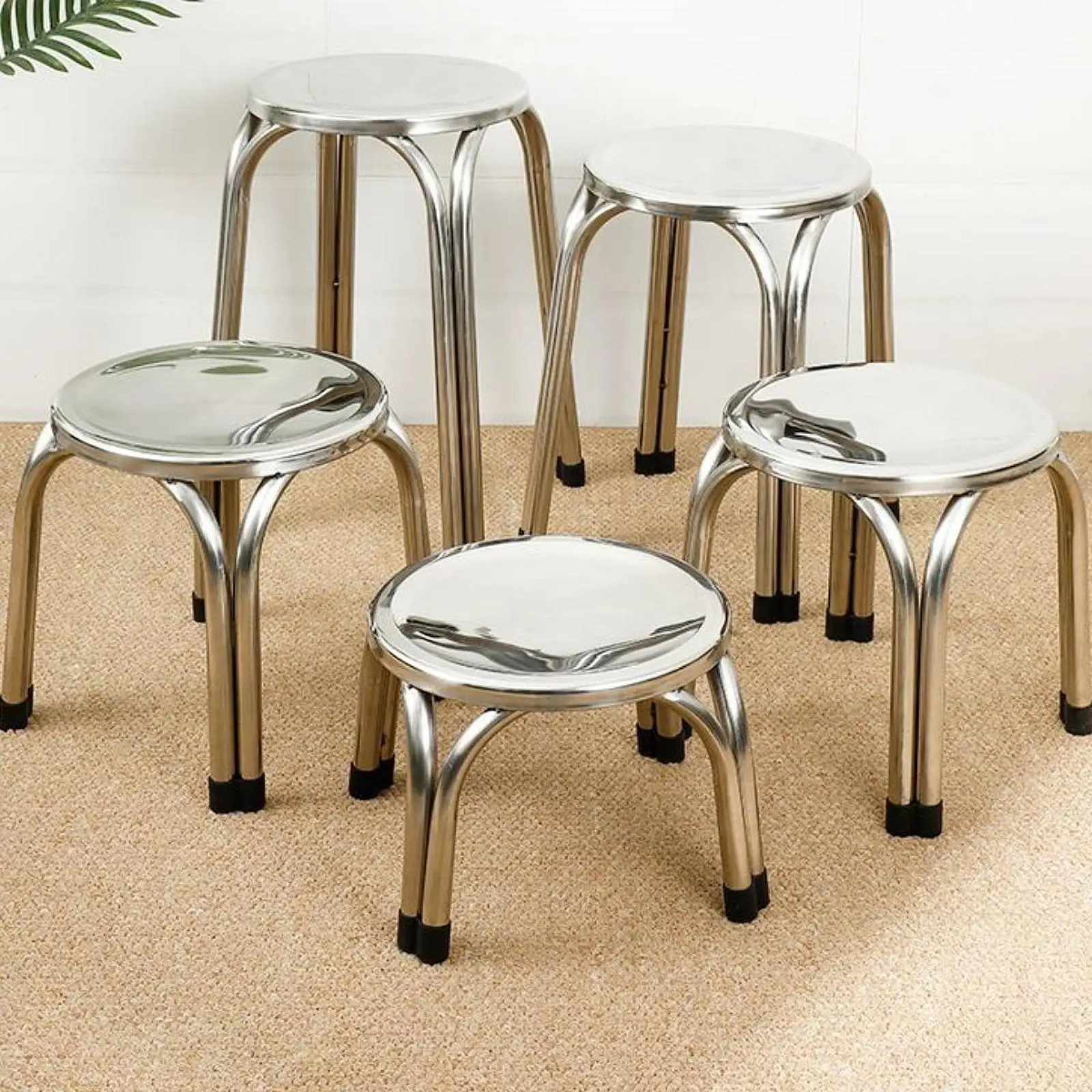 2 Pieces Small Stools Stainless Steel Household Nonslip Children Sofa Benches
2 Pieces Small Stools Stainless Steel Household Nonslip Children Sofa Benches