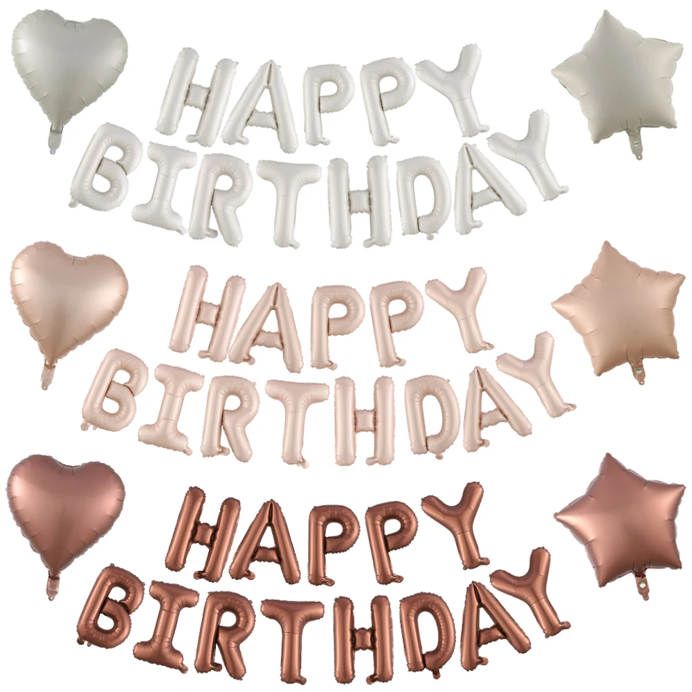 16inch Retro Happy Birthday Letter Balloon Cream Caramel Color Letter Foil Number Balloon Set Children Adult Birthday Party Deco
16inch Retro Happy Birthday Letter Balloon Cream Caramel Color Letter Foil Number Balloon Set Children Adult Birthday Party Deco