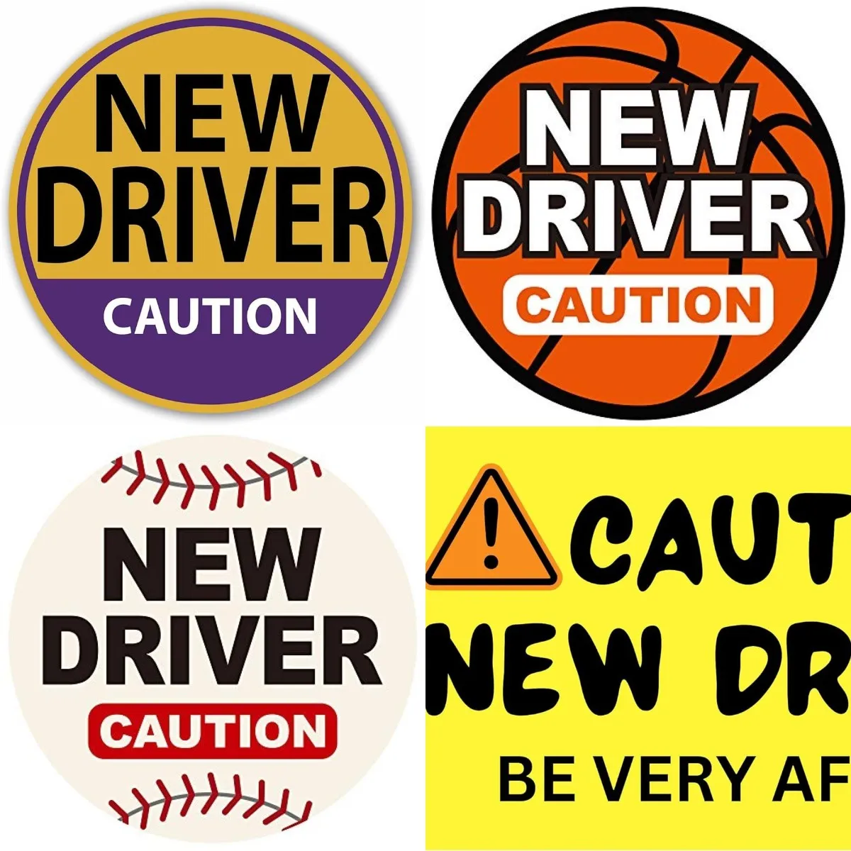 New Driver Sticker Caution Sign Removable Decal for Car Vehicle Bumper Truck Window Helmets Motorcycle Sticker
New Driver Sticker Caution Sign Removable Decal for Car Vehicle Bumper Truck Window Helmets Motorcycle Sticker