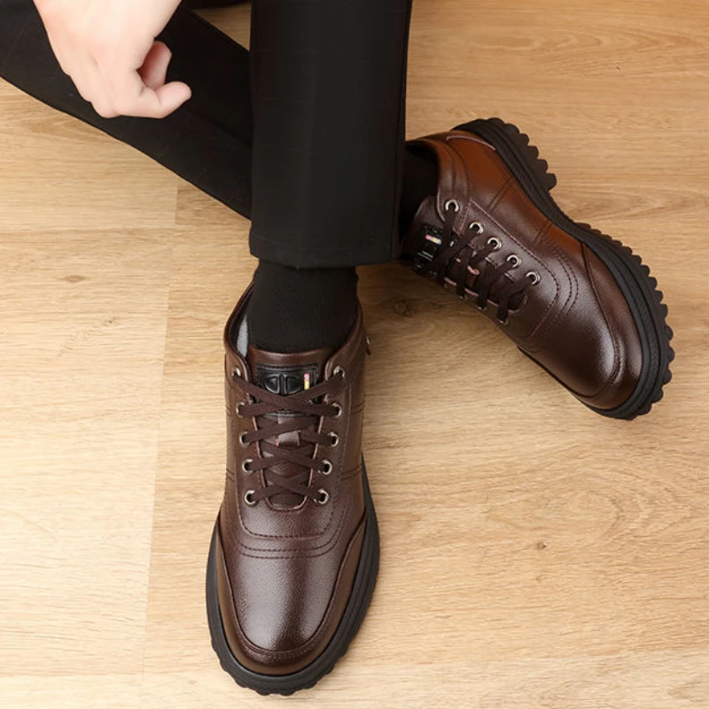 Повседневная мужская зимняя обувь на шнуровке, теплая, морозостойкая, оригинальные предложения, водонепроницаемые, противоскользящие, роскошные флисовые рабочие мужские зимние ботинки 
Повседневная мужская зимняя обувь на шнуровке, теплая, морозостойкая, оригинальные предложения, водонепроницаемые, противоскользящие, роскошные флисовые рабочие мужские зимние ботинки