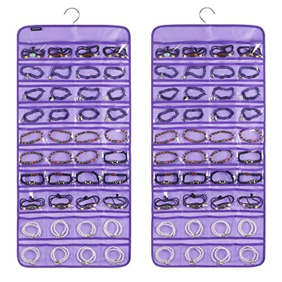 Pockets Hanging Jewelry Organizer for Holding Jewelries Dual-Sided Accessory Display Holder for Earrings Bracelets Rings
Pockets Hanging Jewelry Organizer for Holding Jewelries Dual-Sided Accessory Display Holder for Earrings Bracelets Rings