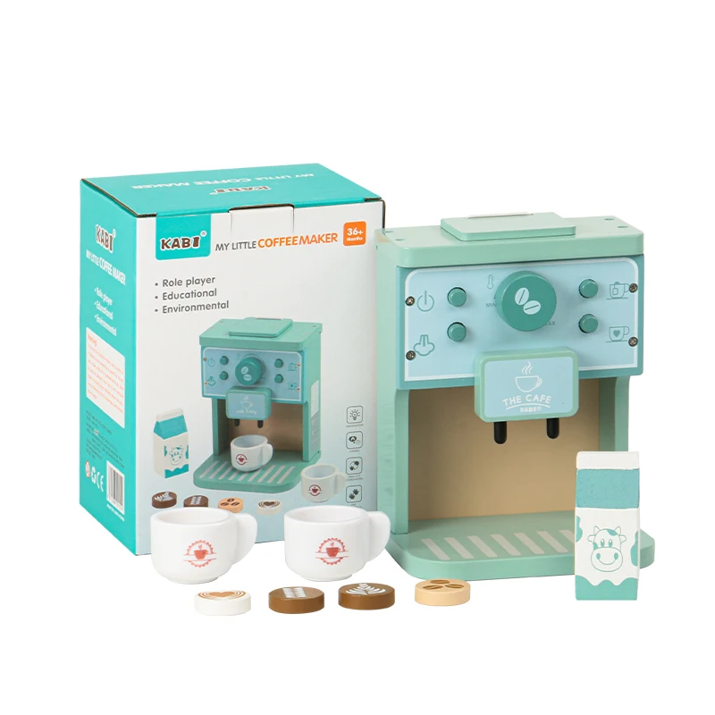 Children Gift Funny Montessori Educational Pretend Playing Wooden Kitchen Deluxe Coffee Machine Set For Toddler Toys
Children Gift Funny Montessori Educational Pretend Playing Wooden Kitchen Deluxe Coffee Machine Set For Toddler Toys