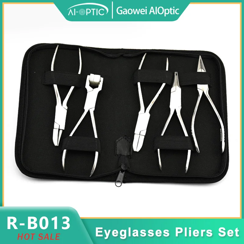 5Pcs Eyeglasses Pliers Set, Stainless Steel Optical Frame Adjusting Tools with Nylon Tip, Professional Optician Hand Repair Kit
5Pcs Eyeglasses Pliers Set, Stainless Steel Optical Frame Adjusting Tools with Nylon Tip, Professional Optician Hand Repair Kit